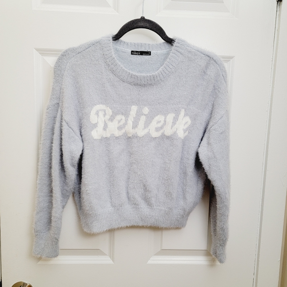 Nikka k long sleeve crop top sweater